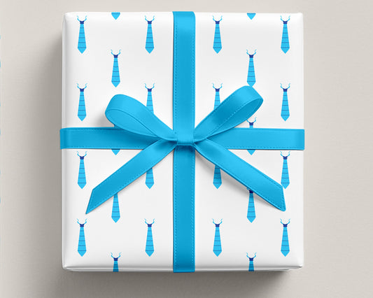 Fathers Day Dad Tie Wrapping Paper