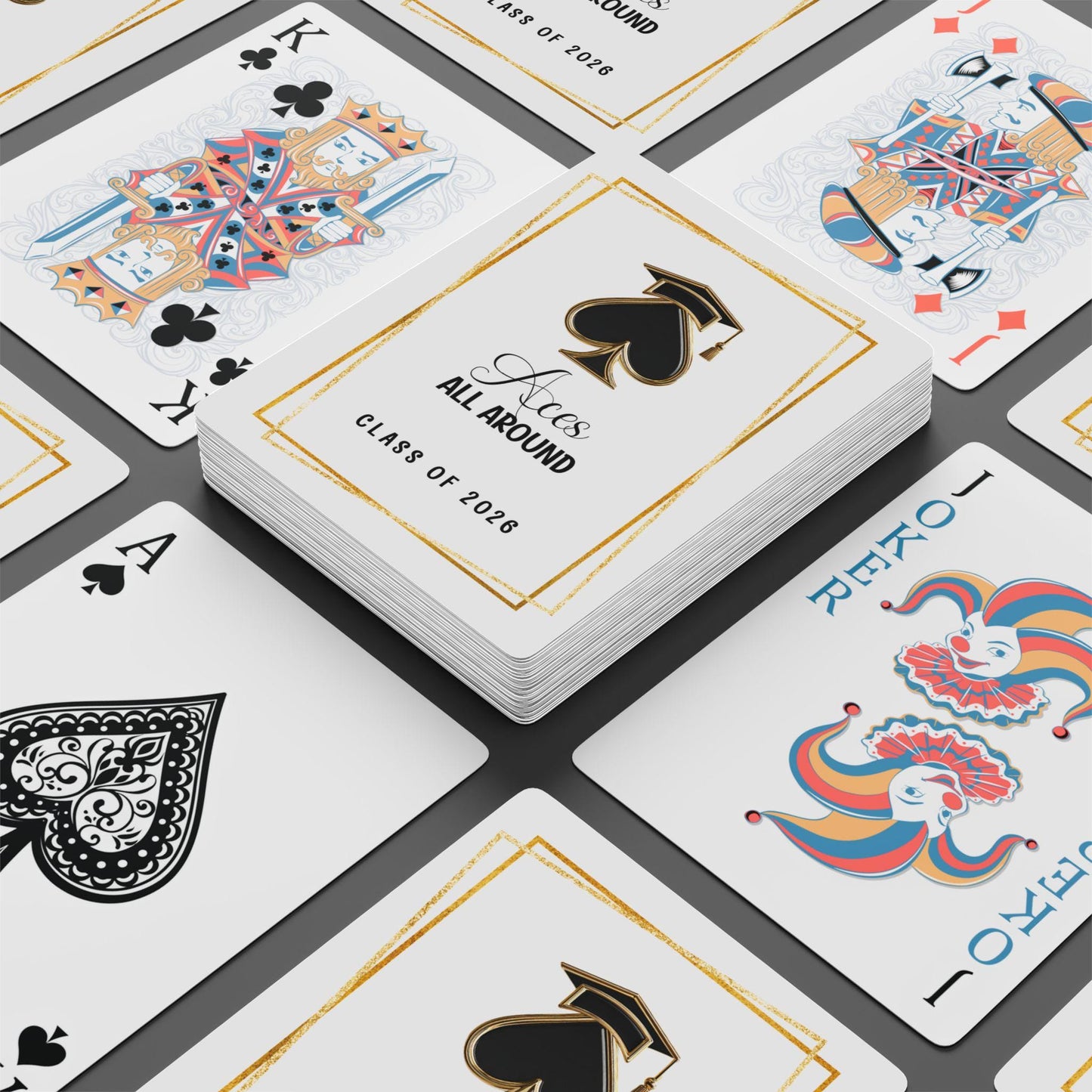 Aces all Around Personalized Playing Cards