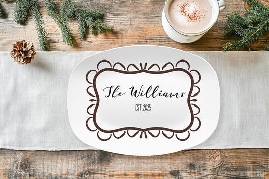 Personalized Newlyweds Platter