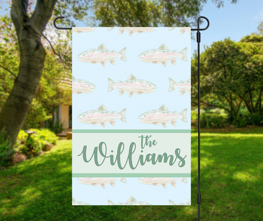 Personalized Fishing Garden Flag