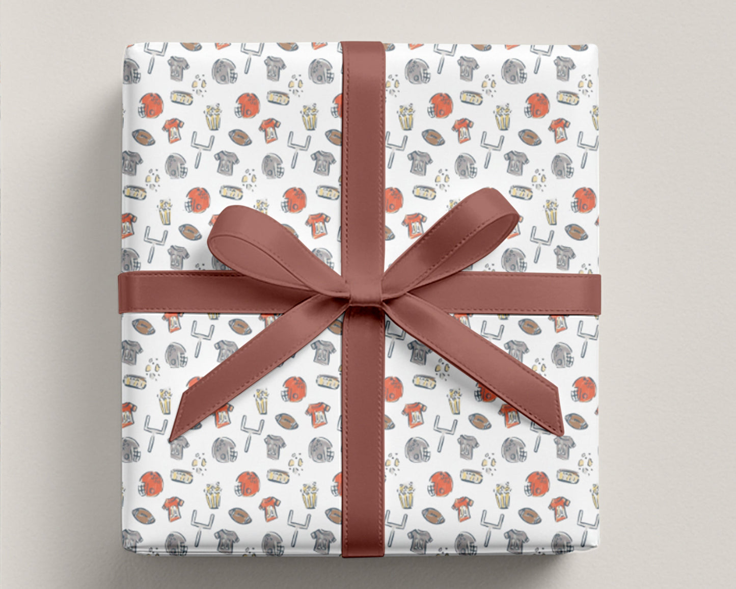 Hand-Drawn Football Wrapping Paper