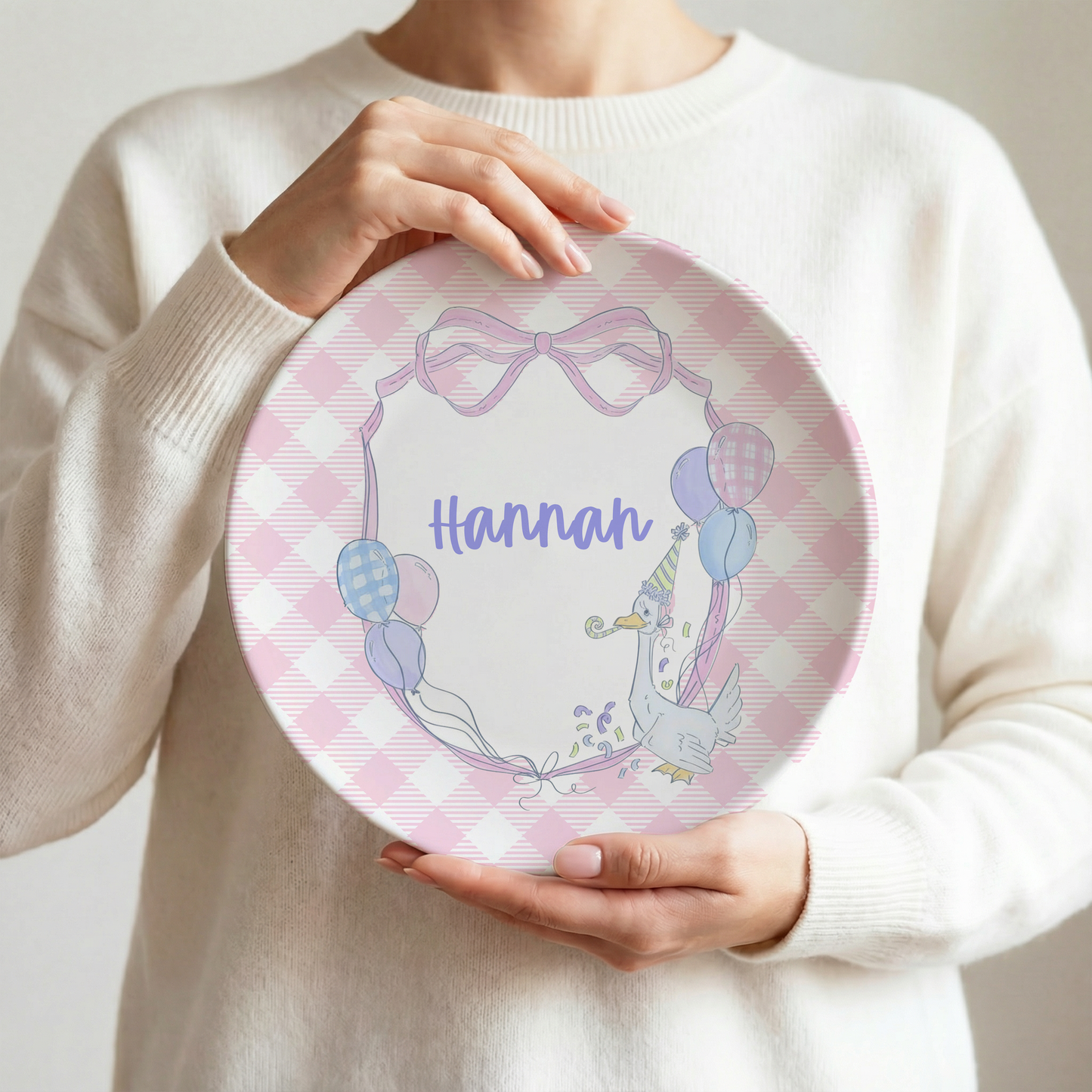 Personalized Birthday Goose Plate | Custom Birthday Plate for Kids | Birthday Keepsake Plate | Personalized Birthday Celebration Plate
