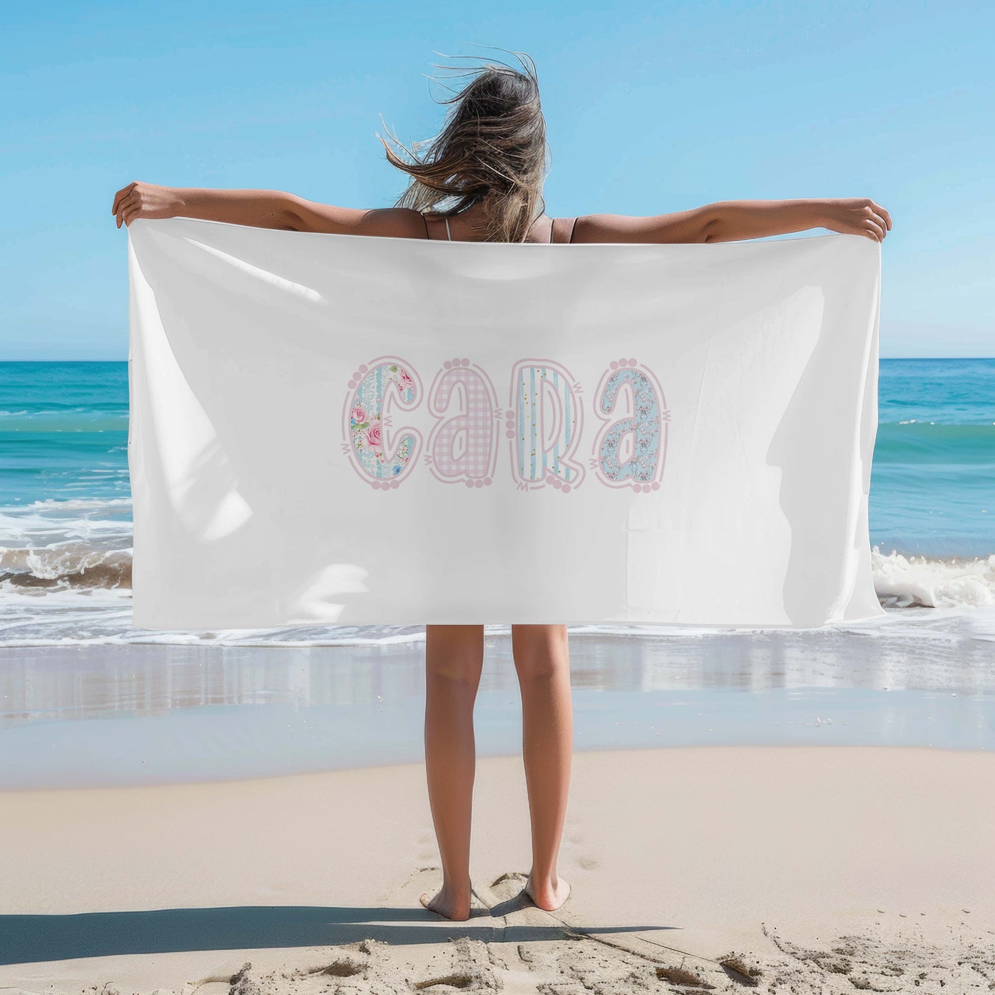 Personalized Grandmillennial Beach Towel