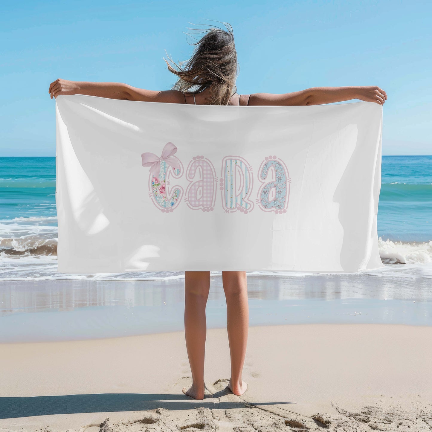 Personalized Grandmillennial Beach Towel