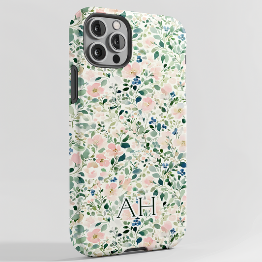 Personalized Watercolor Wildflower Phone Case