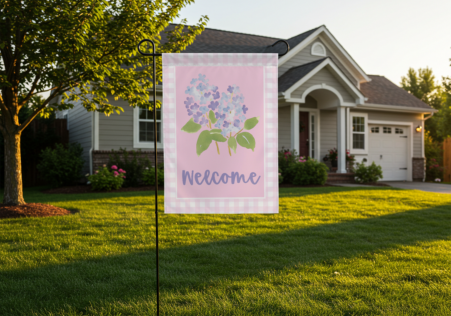 Hyacinth Welcome Spring Garden Flag