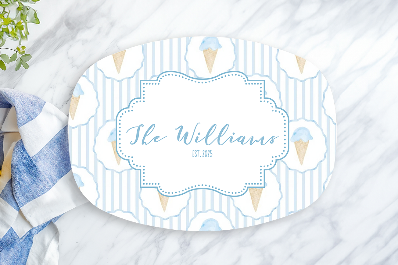 Personalized Ice Cream Platter