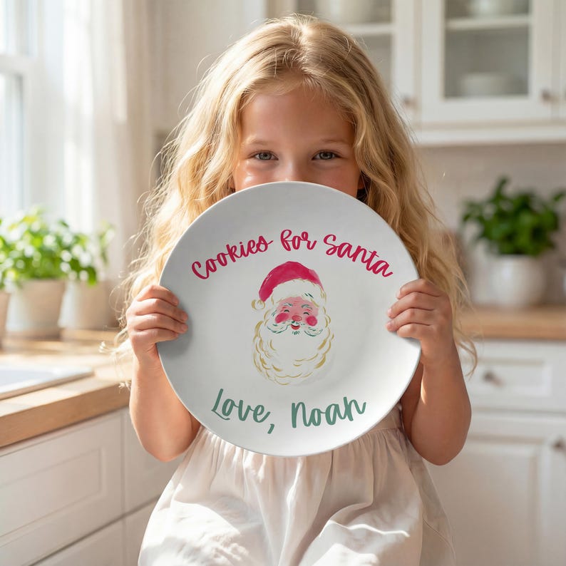 Cookies for Santa Plate detail