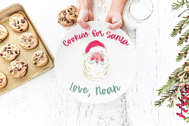 Cookies for Santa Plate