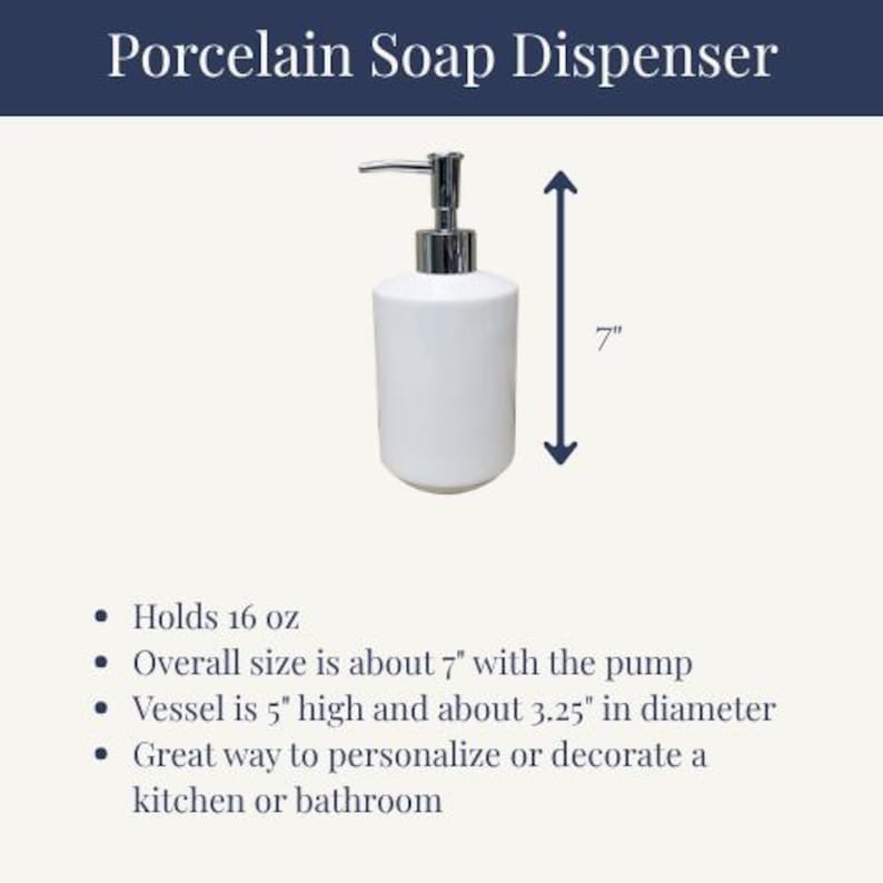 Blue Hydrangea Soap Dispenser detail