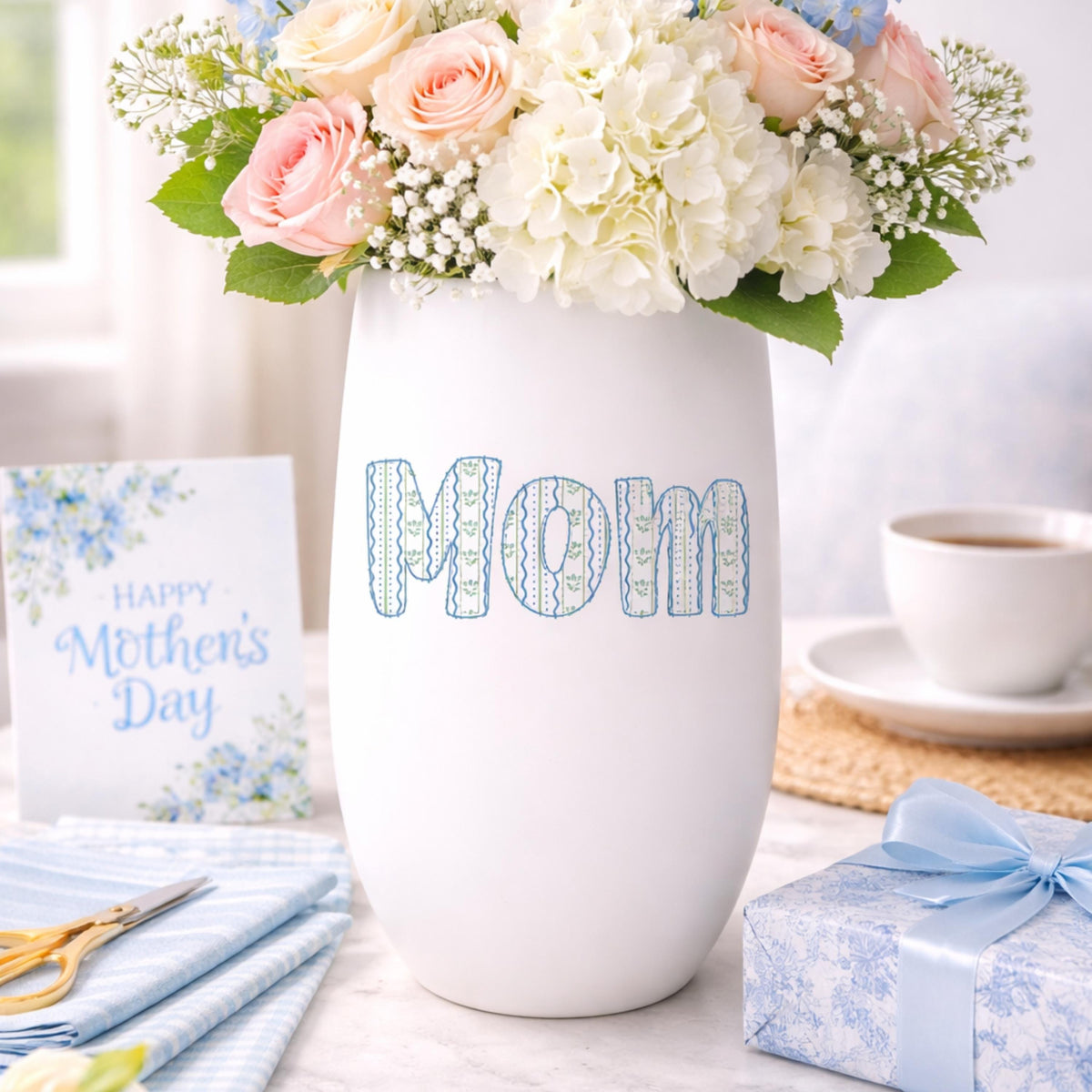 Personalized Mom Vase