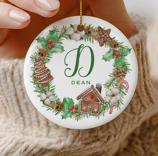 Personalized Gingerbread Christmas Ornament