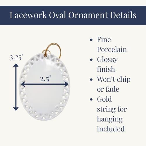 Personalized Floral Crest Christmas Ornament - view 9