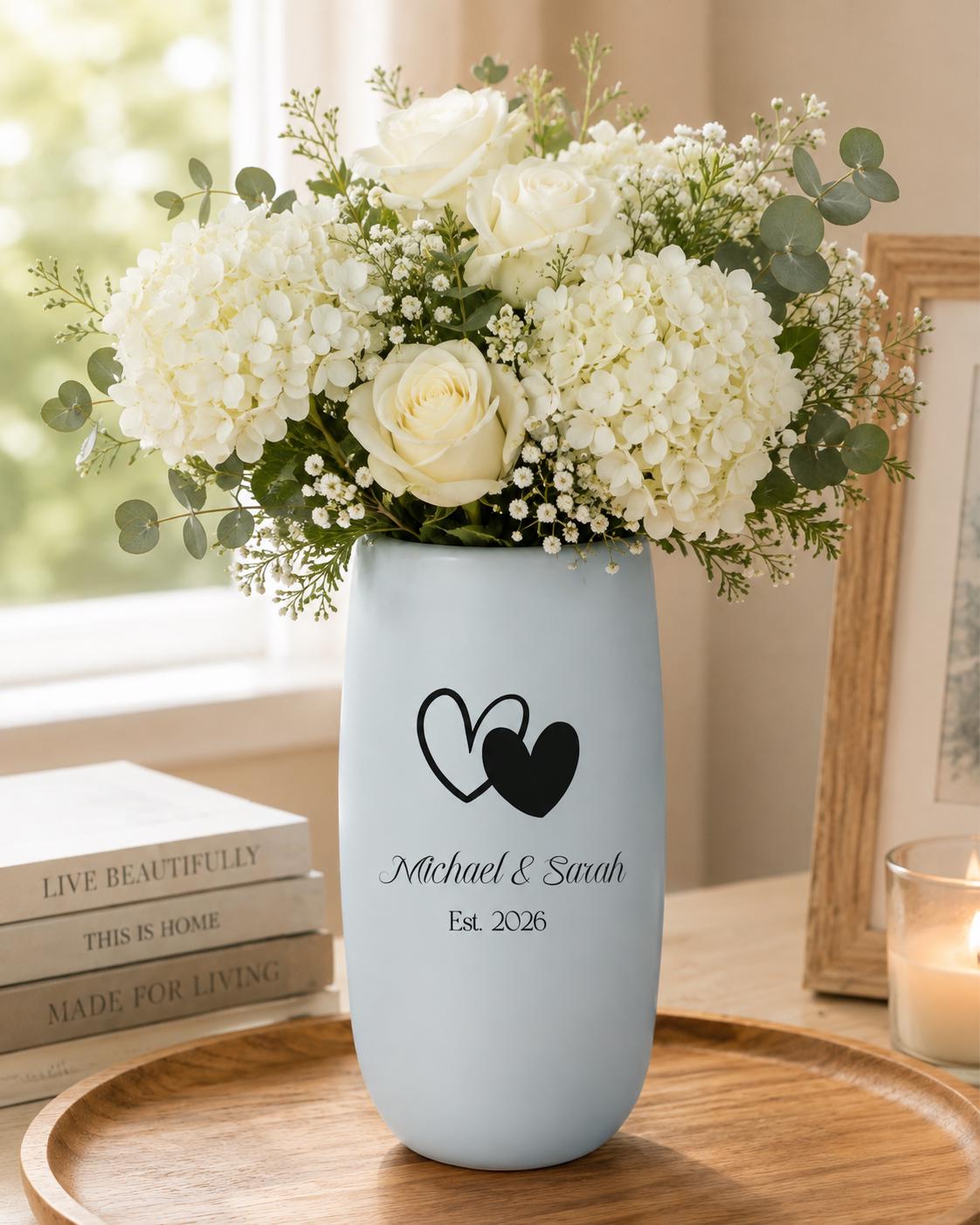 Personalized Couple Vase