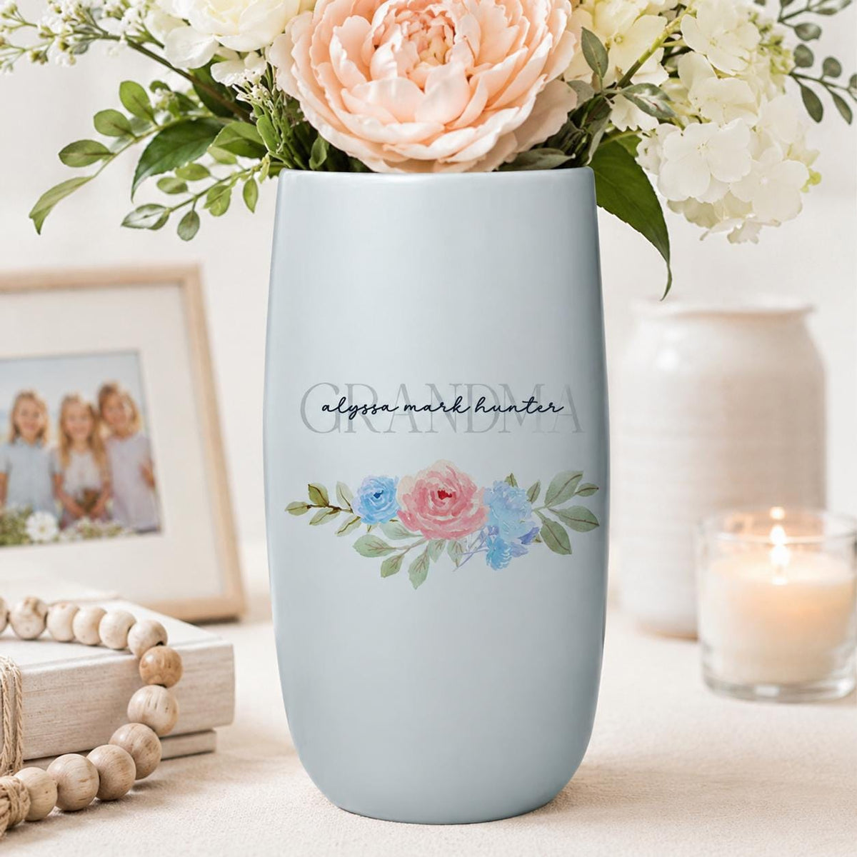 Personalized Grandma Gift Vase
