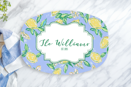 Personalized Lemon Serving Platter