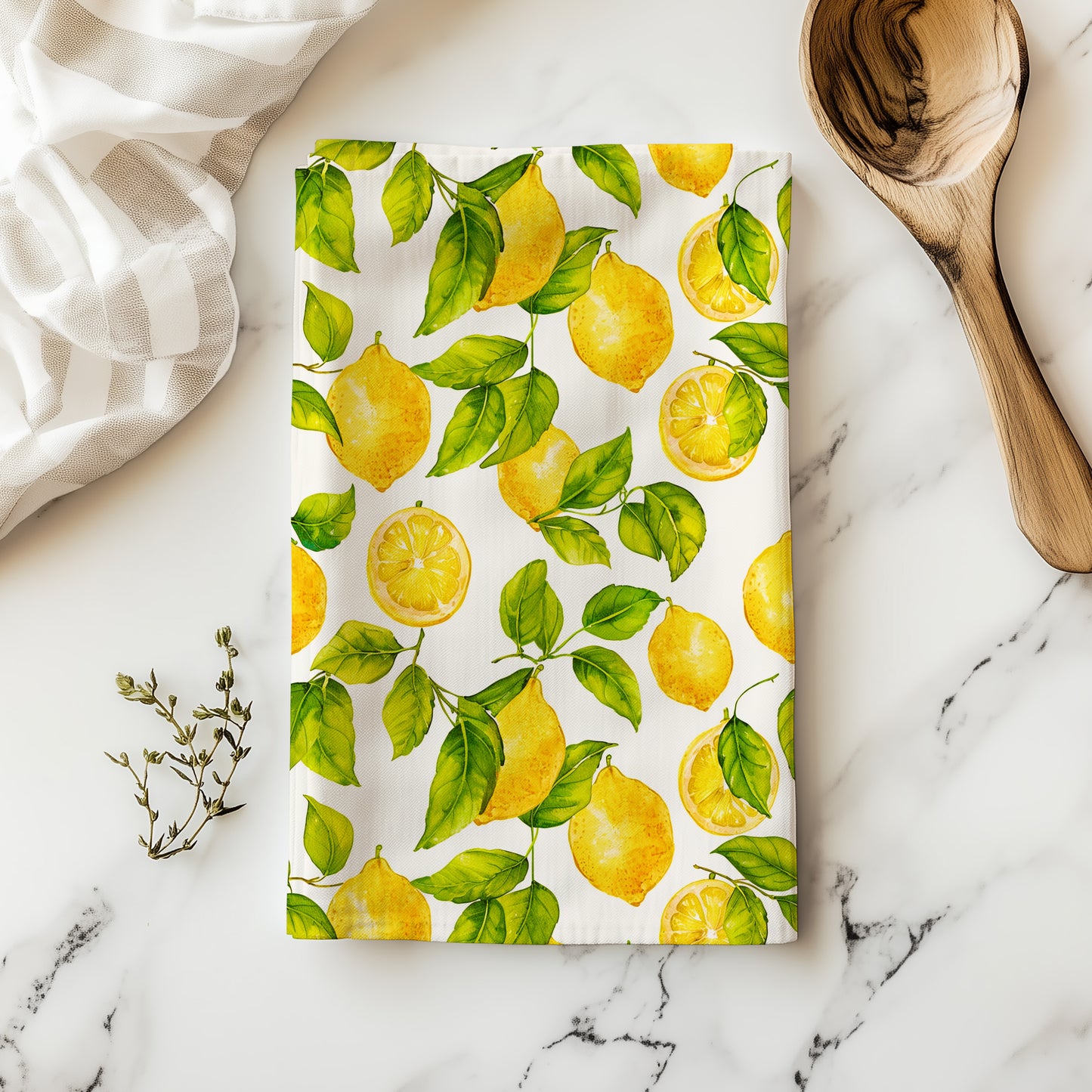 Lemons Tea Towel