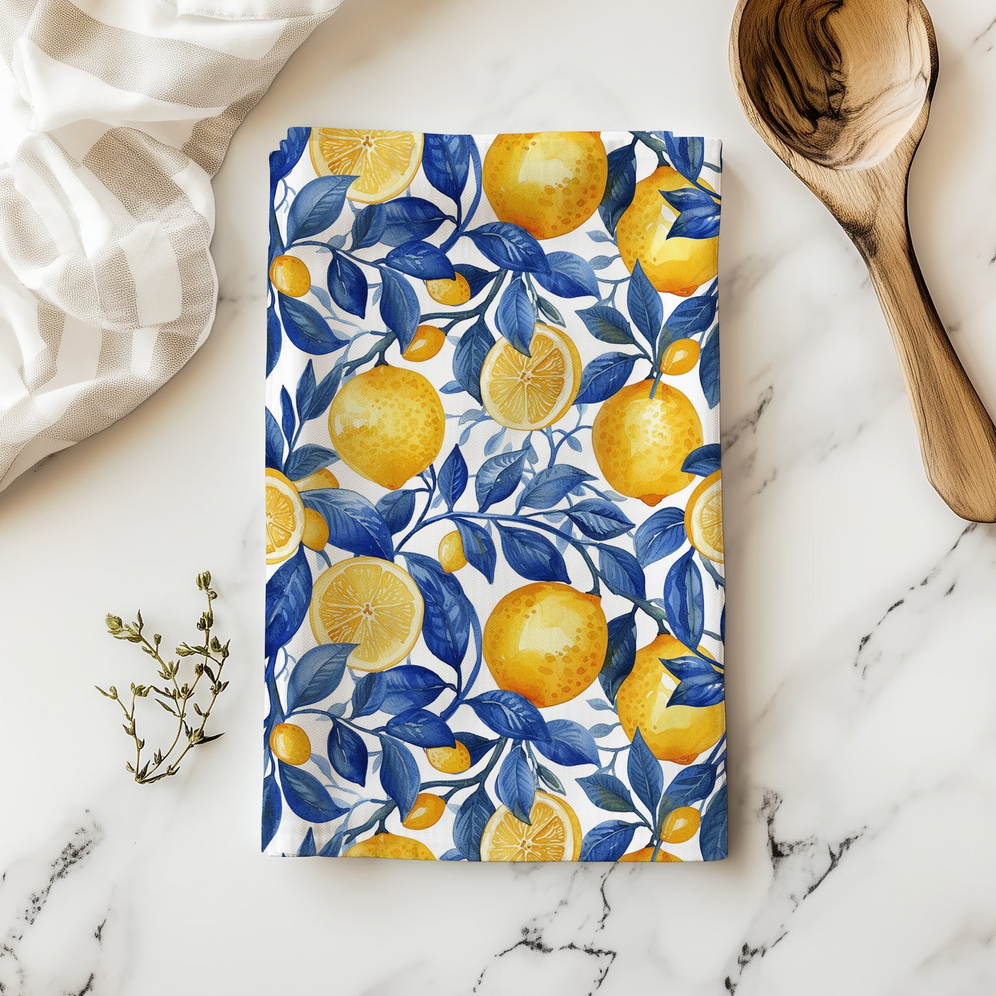 Lemons Tea Towel