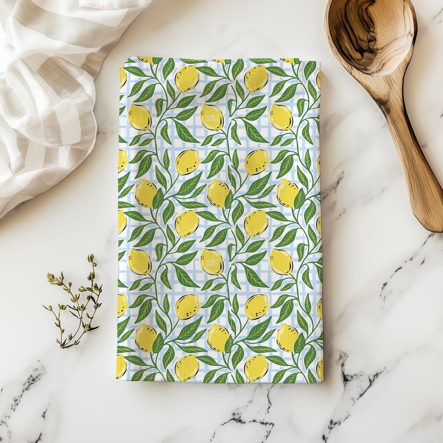 Lemons Tea Towel