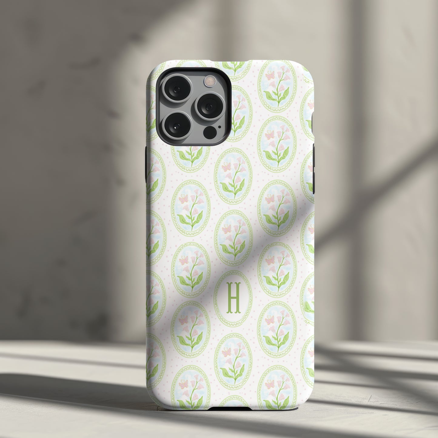 Floral Monogram Phone Case