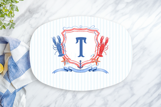 Personalized Lobster Monogram Platter