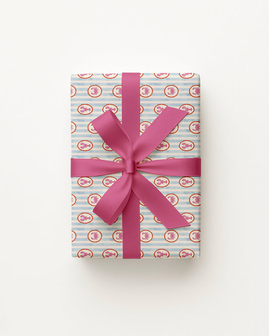 Nautical Lobster & Crab Wrapping Paper