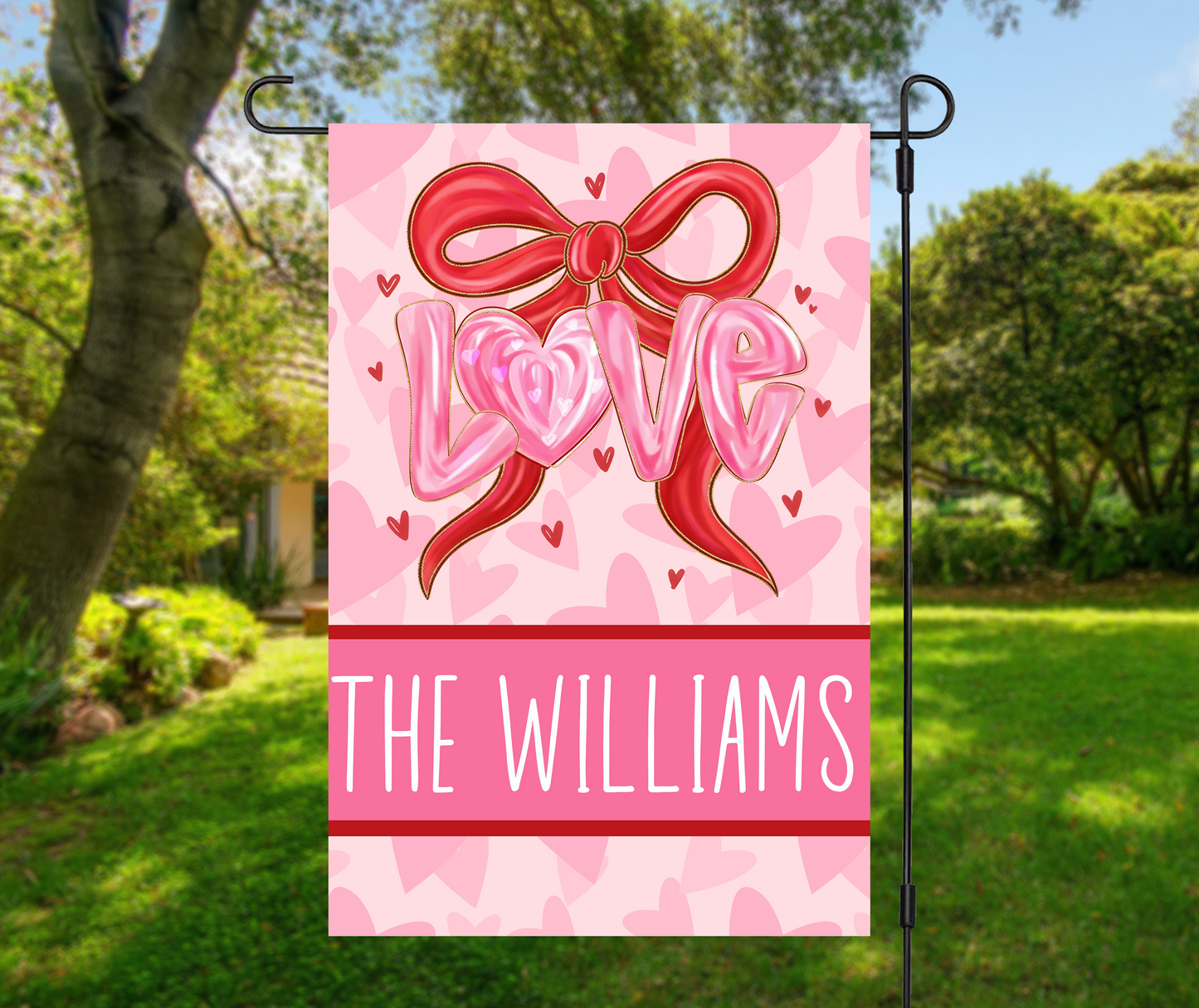 Custom Valentine Garden Flag