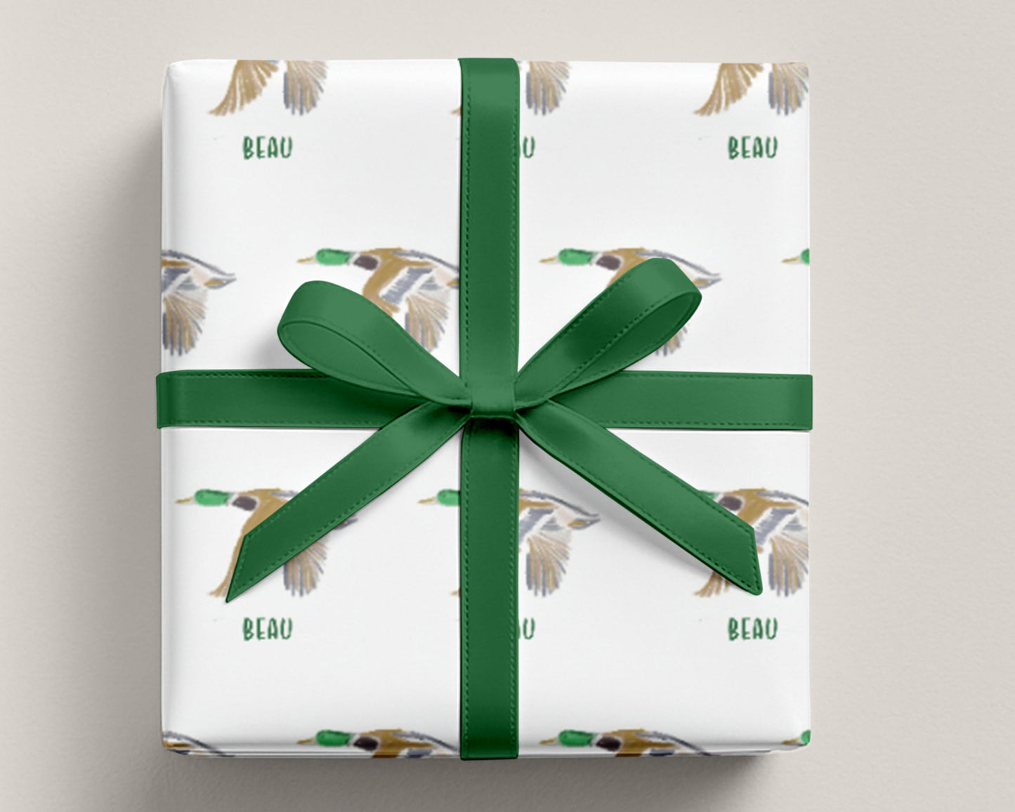 Personalized Mallard Duck Wrapping Paper