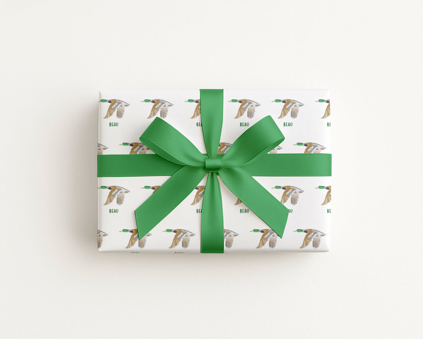 Personalized Mallard Duck Wrapping Paper