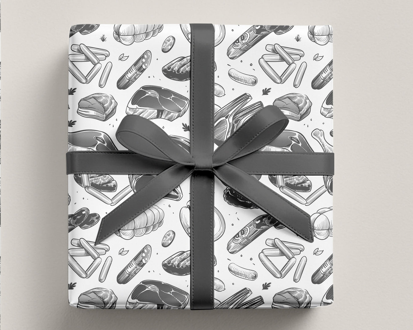 Meat Fathers Day Wrapping Paper