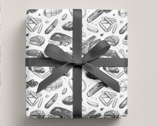Meat Fathers Day Wrapping Paper