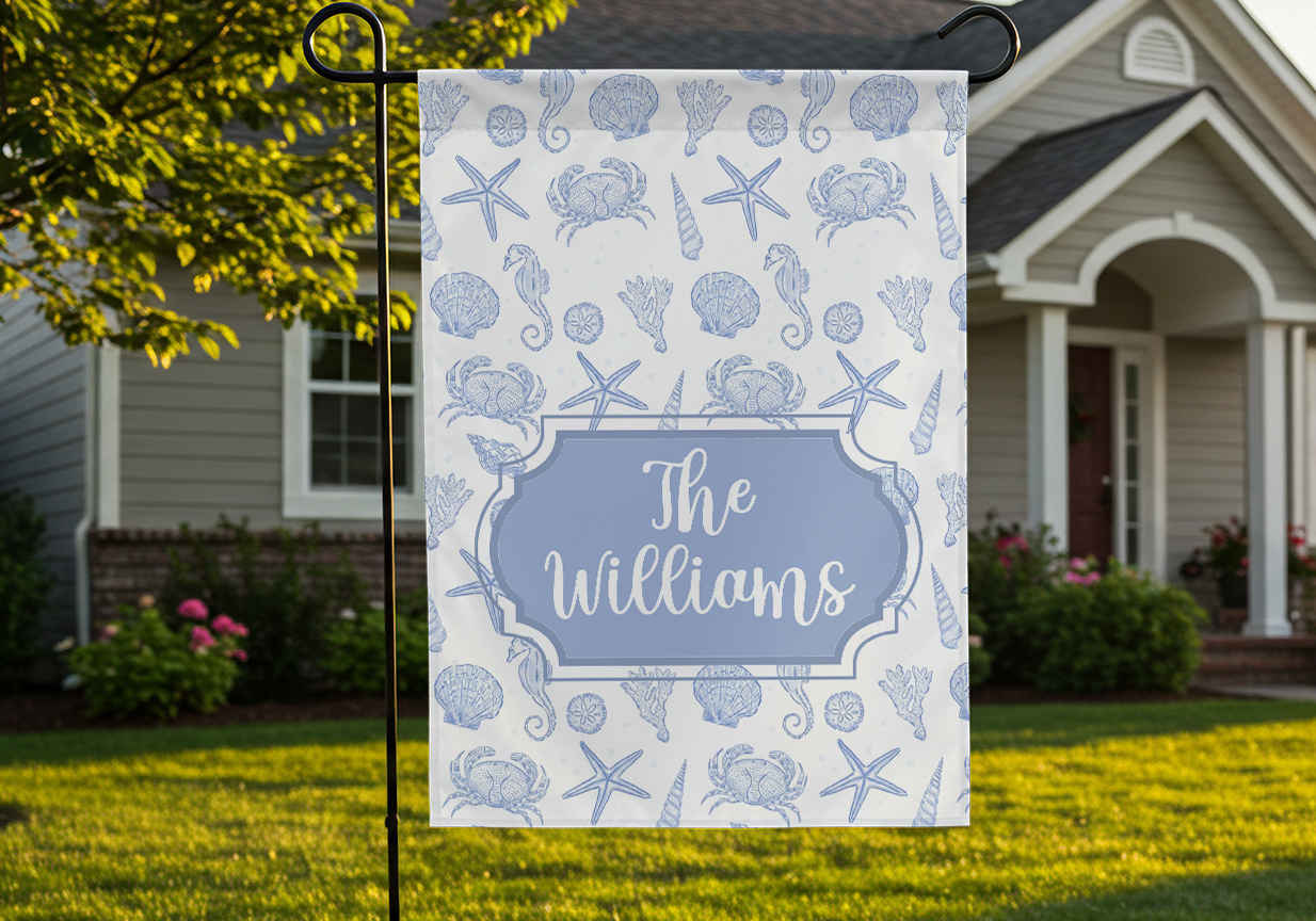 Personalized Nautical Garden Flag