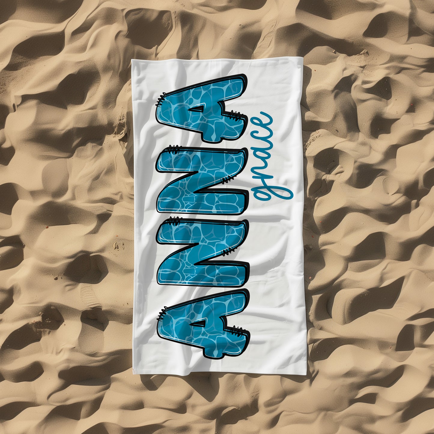 Personalized Ocean Beach Towel