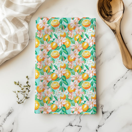 Oranges Tea Towel