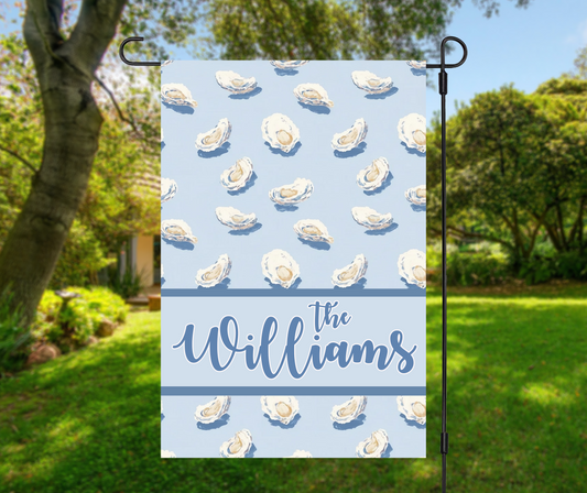 Personalized Oyster Garden Flag