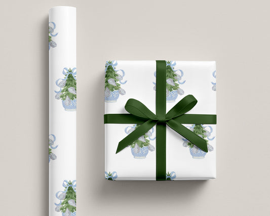 Oyster Shell Christmas Wrapping Paper