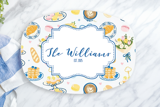 Personalized Pancakes Serving Platter