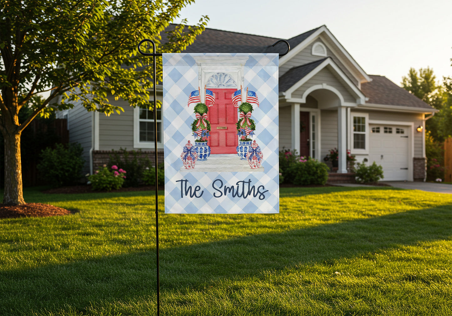 Personalized Patriotic Garden Flag