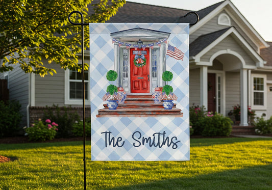 Personalized Patriotic Garden Flag