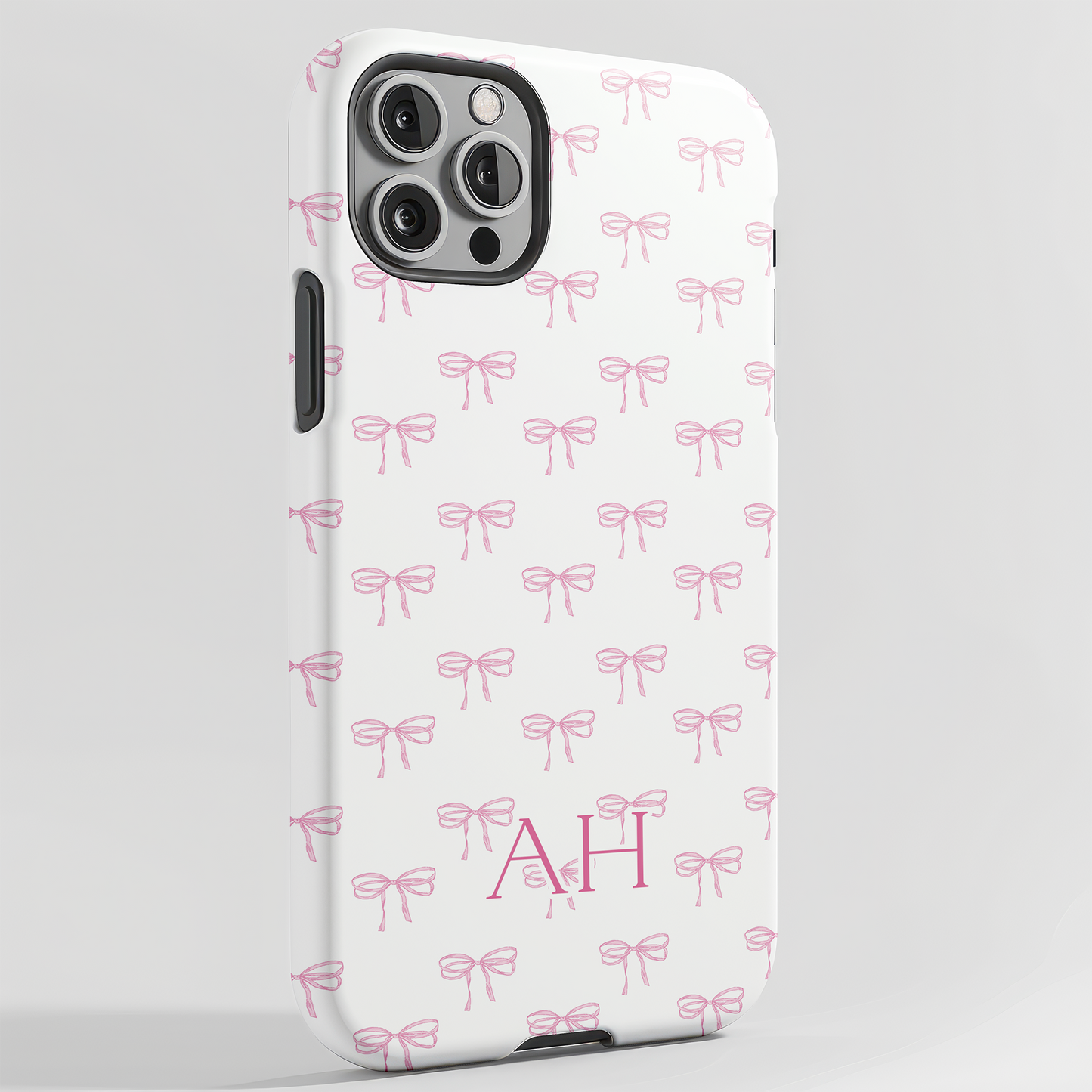 Personalized Coquette Pink Bow Phone Case
