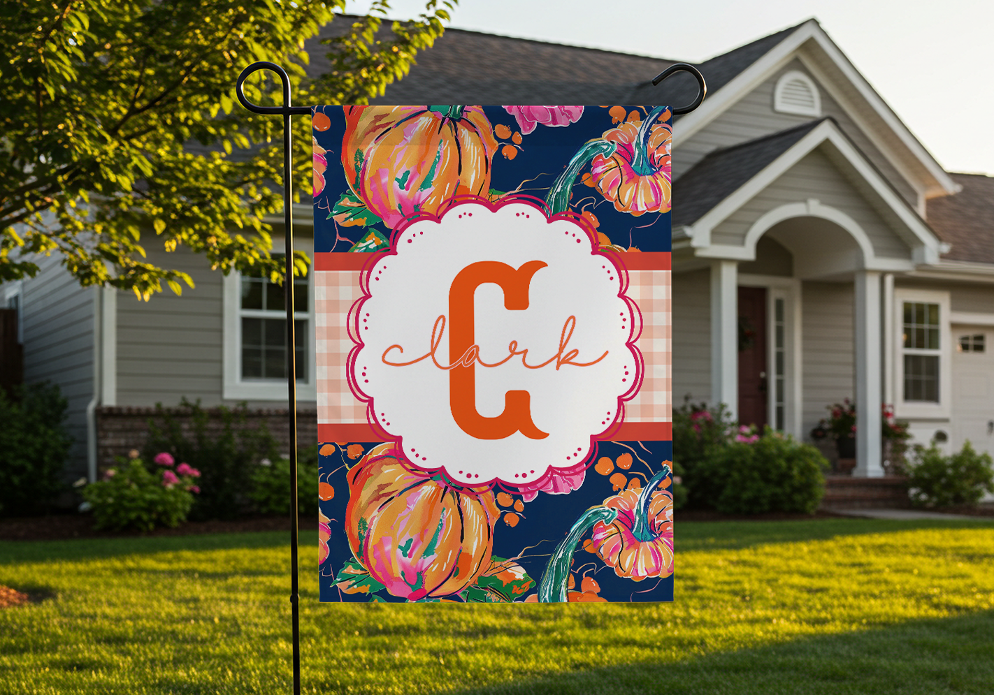 Personalized Fall Garden Flag