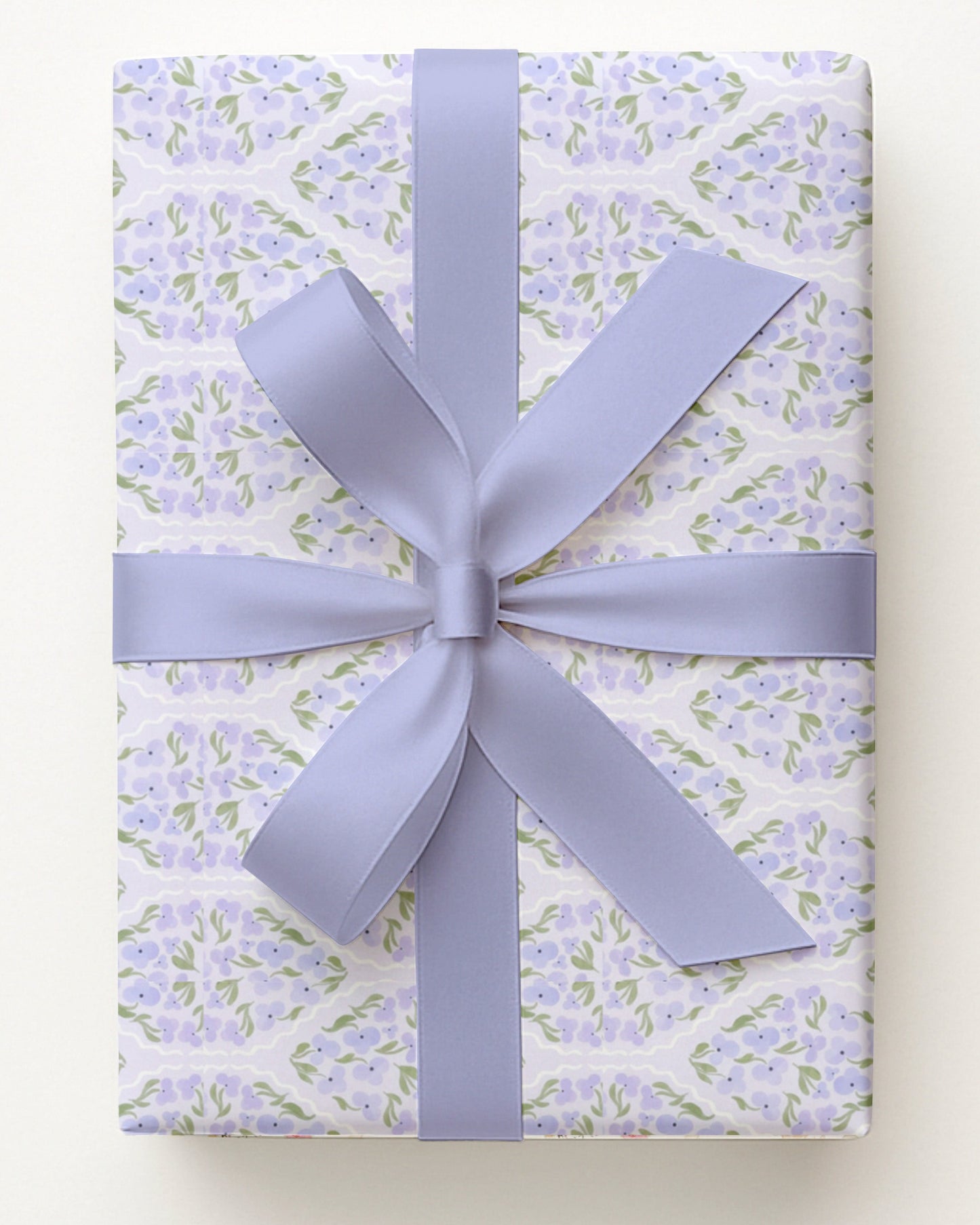 Lavender Hydrangea Wrapping Paper