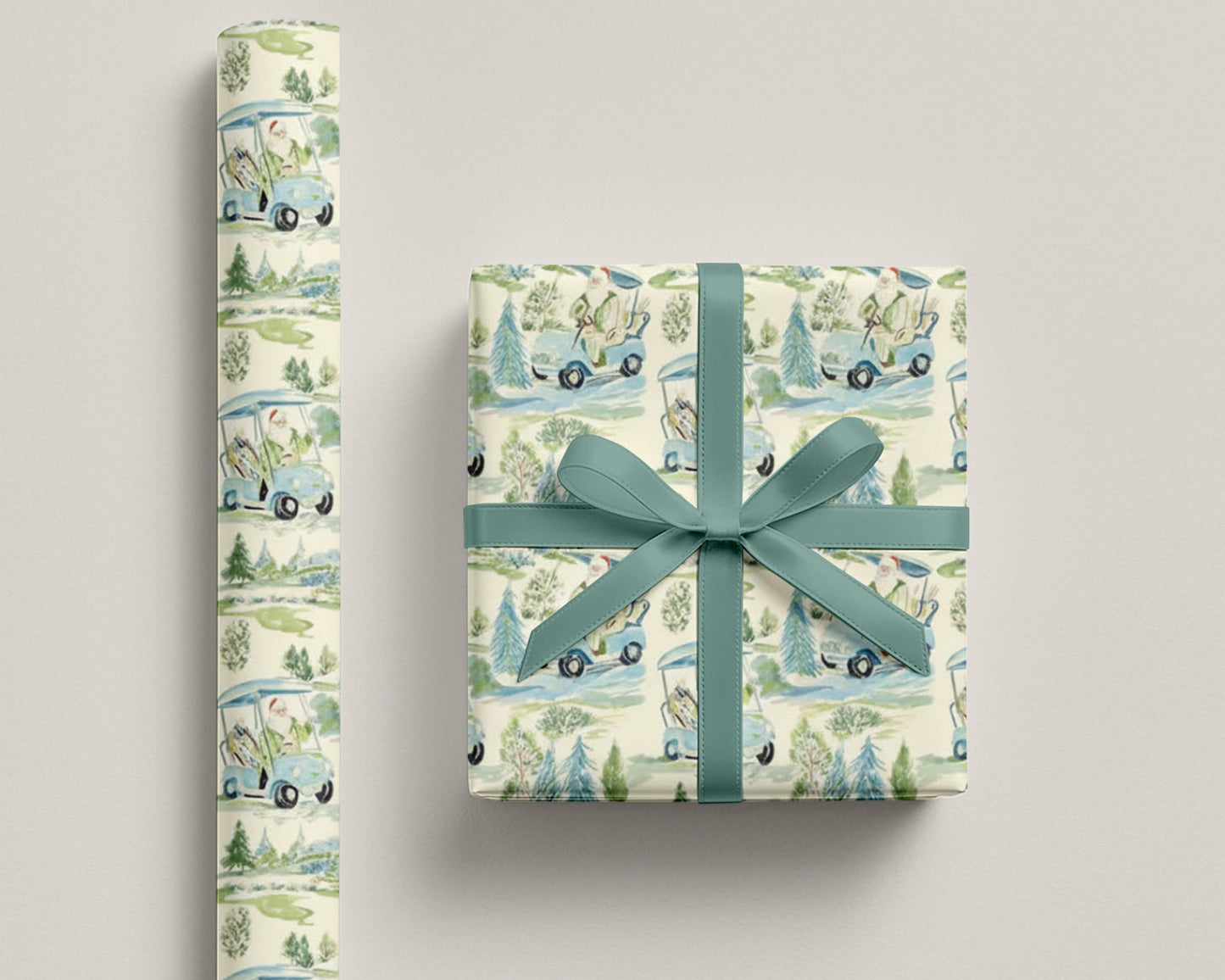 Golf Christmas Wrapping Paper