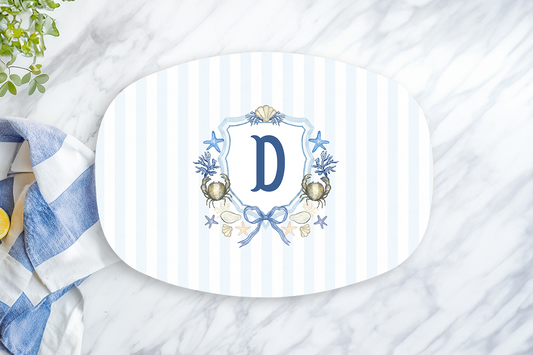 Personalized Seashell Monogram Platter