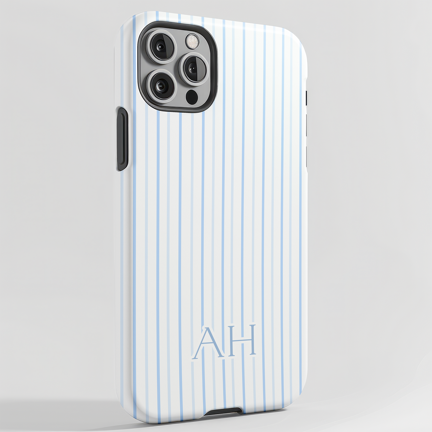 Personalized Blue Stripe Phone Case
