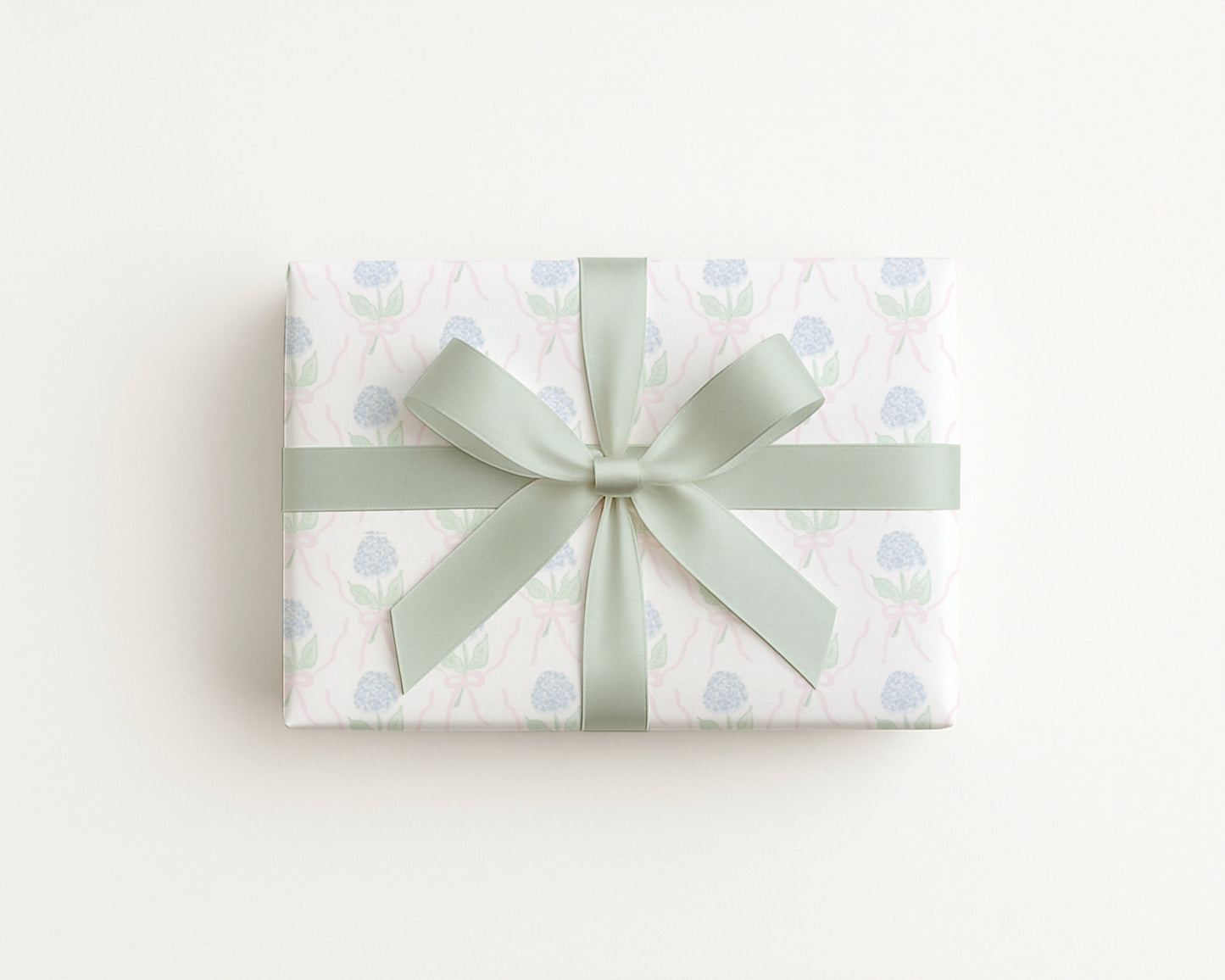 Watercolor Hydrangea Wrapping Paper